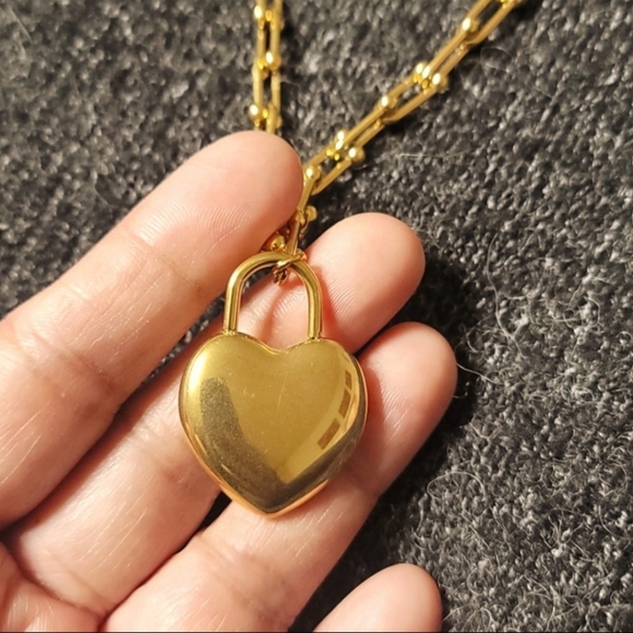 🌟 LAST ONE LINK NECKLACE & HEART NWOT 🌟 - Picture 6 of 8